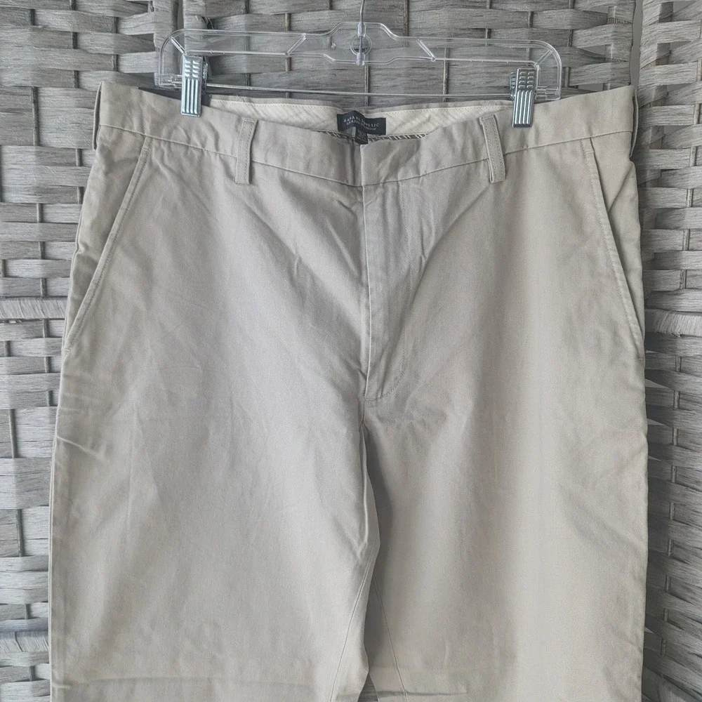 Banana‎ Republic Dawson Chino Khaki Relaxed Fit Pants Mens 38x30 Preppy Classic